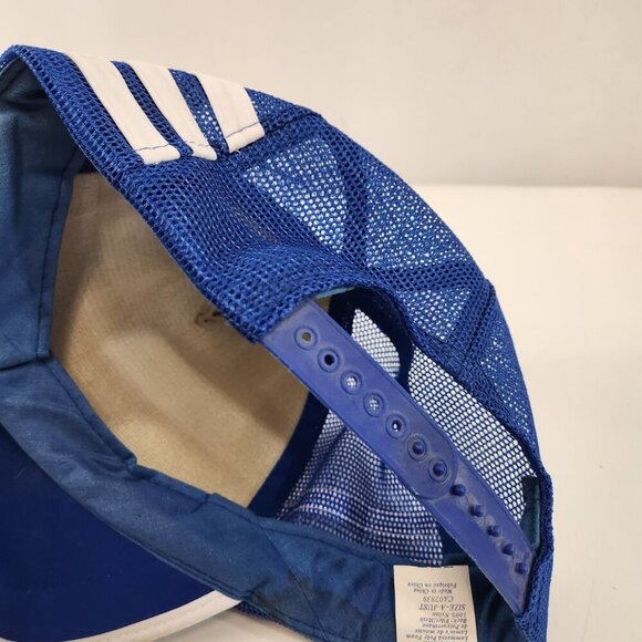 Simmons Mattress Three Stripe Vintage Trucker Hat Blue White - Picture 5 of 10